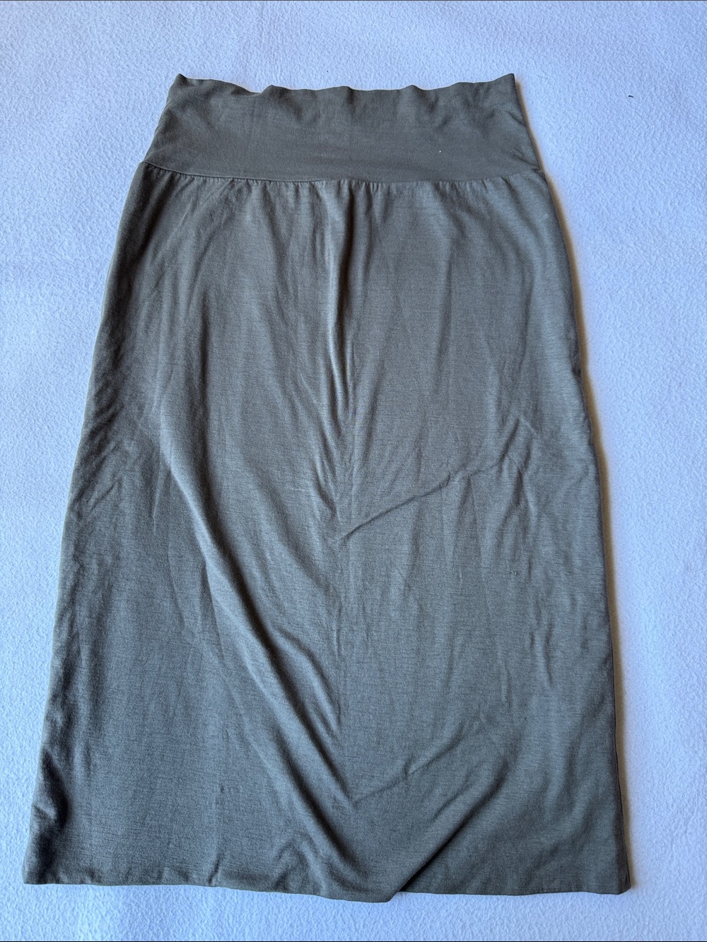 Velvet ash grey knit jersey Pencil Skirt